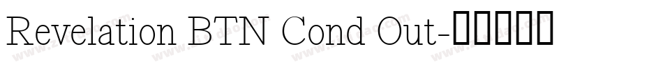 Revelation BTN Cond Out字体转换